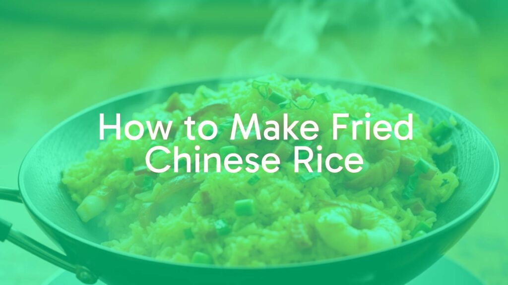 A sizzling wok with golden fried rice, mixed with colorful vegetables, scrambled eggs, and shrimp, steam rising, vibrant and appetizing, realistic.