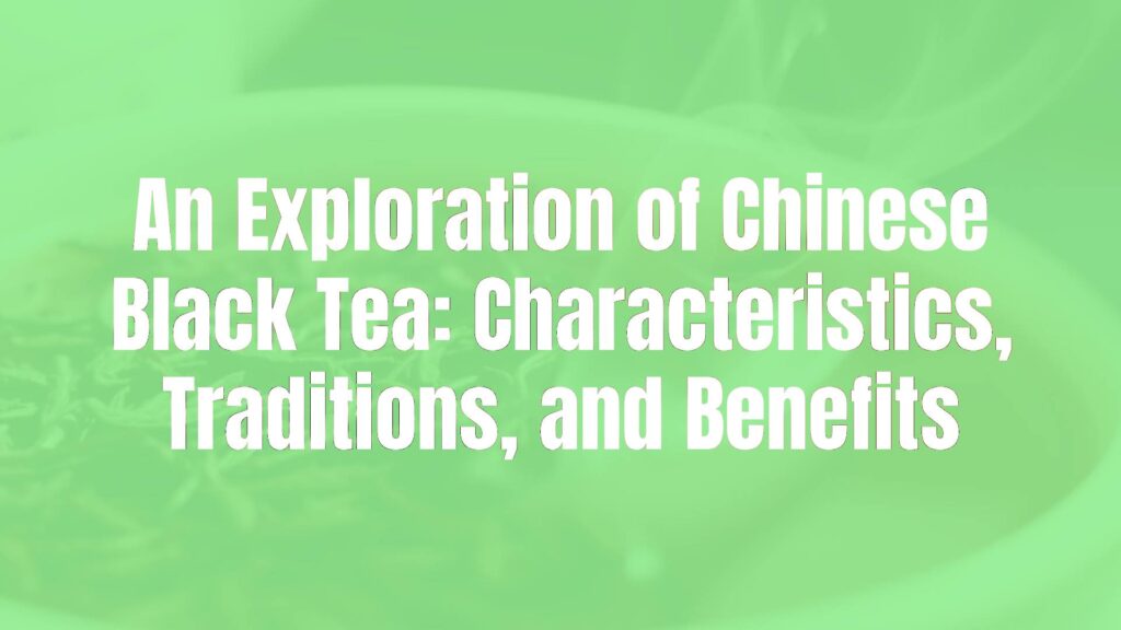 A close-up of Chinese black tea leaves in a traditional porcelain teacup, steaming hot, with a warm reddish-brown hue, natural lighting, elegant and serene vibe.