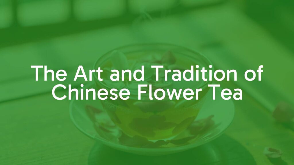 A delicate Chinese flower tea in a translucent porcelain cup, featuring blooming jasmine and chrysanthemum petals, steam rising, soft natural lighting, traditional wooden tea table, peaceful ambiance, realistic.