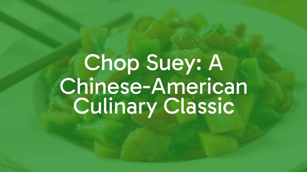 A steaming plate of chop suey, colorful mix of vegetables and meat, stir-fried and glazed with sauce, served on a white plate with chopsticks, warm and inviting lighting, realistic.