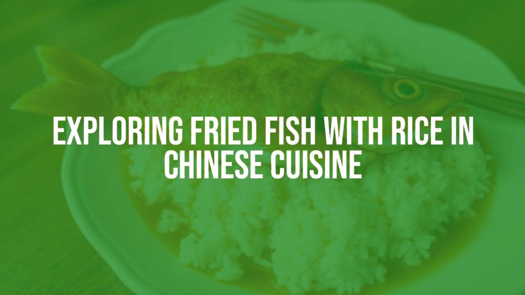 Golden crispy fried fish served with fluffy steamed rice, traditional Chinese cuisine, vibrant colors, appetizing, hyperrealistic.