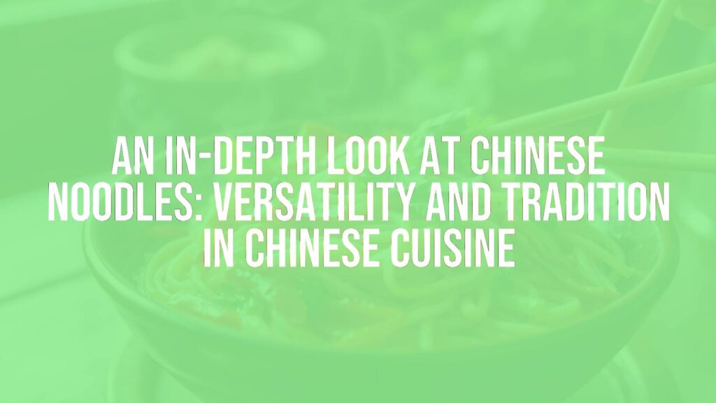 A steaming bowl of Chinese noodles with chopsticks, vibrant greens and red peppers, traditional setting, warm and inviting, realistic.