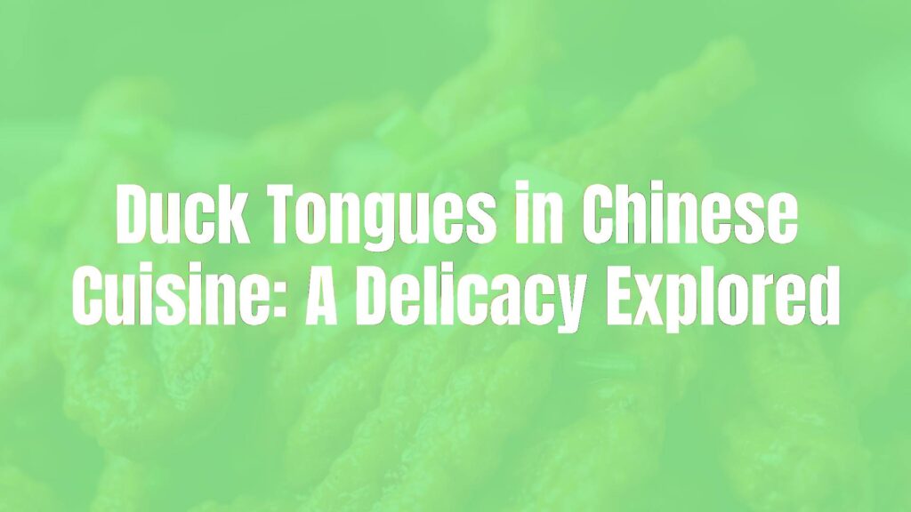 A plate of crispy fried duck tongues, Chinese cuisine, garnished with green onions and chili, appetizing close-up, warm lighting, realistic.